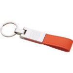 Leather & Alloy / Silver Key Ring; Alloy Key holder