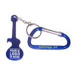 Guitar shape bottle opener keychain